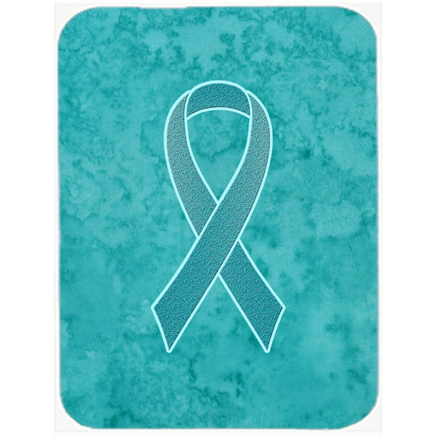Ovarian Cancer teal awareness ribbon Biodegradable Case